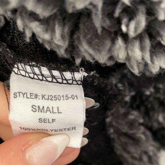 PEACH LOVE CALIFORNIA Fleece Pull Over Zip Neckline S - Picture 5 of 9